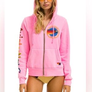SOLD! Pink Aviator Nation Women's Hoodie great condition